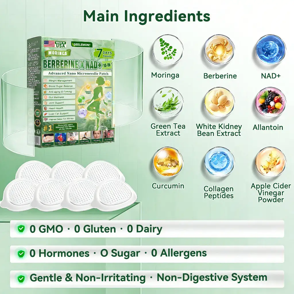🔥 FDA-Registered & GMP Certified❤️ |
GeeLemon®
M-B-N 10-in-1 Nano Fusion Metabolic Patch
|Backed by science |
10-in-1 formula |
Results in 7 days