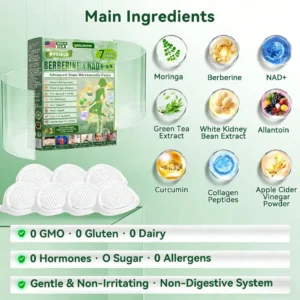 GEELEMON® 10-in-1 Weight Management Patch With Moringa, Berberine & NAD+ • Once Daily • 180-Day Guarantee Supports Appetite Control, Metabolism & Daily Energy